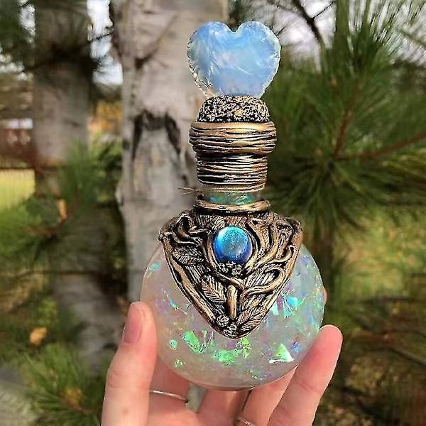 Kreativ Sjöjungfru Halo Magic Moon-flaska Inomhus Skrivbordsstudie Resin
