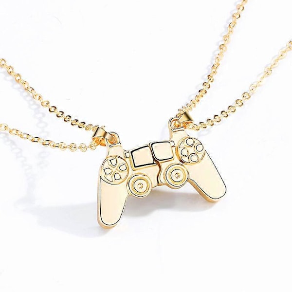 2-pack Spelkonsol Halsband för Par Magnetiskt Spelkontroll Halsband Magnetiskt Vänskapshalsband för Par