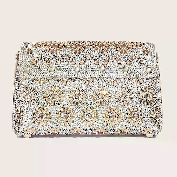 Olkalaukut Käsilaukut Kukkarot Kristallit Strassit Naisten Iltalaukku Clutch-kukkarolaukku Ketjulla