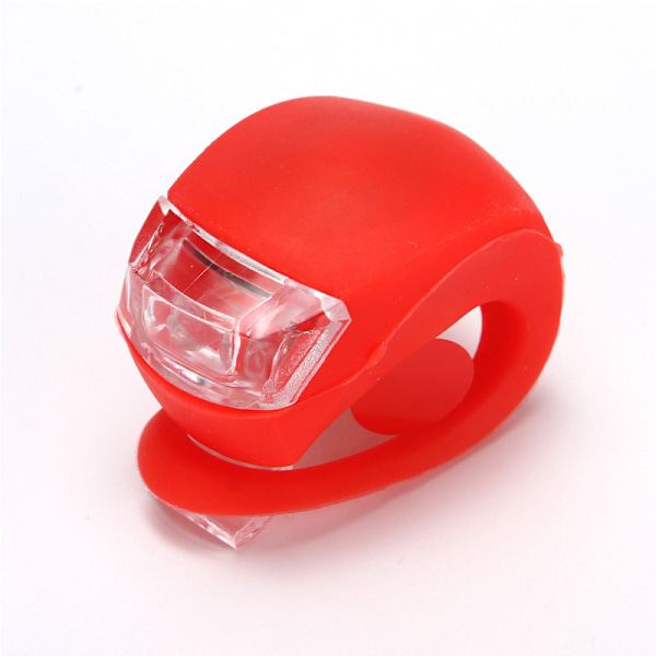 #Sæt af 6 cykellys for og bag LED Clip-On silikone cykellys#