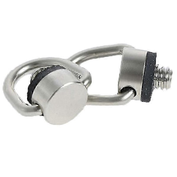Remsskruv D-ring Kameraskruv Fäste 1/4 Tum Snabbkopplingsplatta Skruvadapter