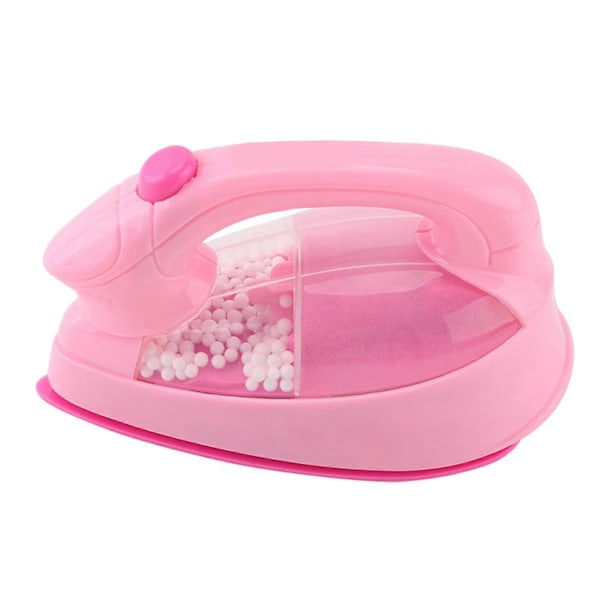 1 stk. Mini Elektrisk Strygejern Plastik Pink Børn Baby Pige Lade Som Om Legetøj til Husholdningsapparater Tilfældig Farve