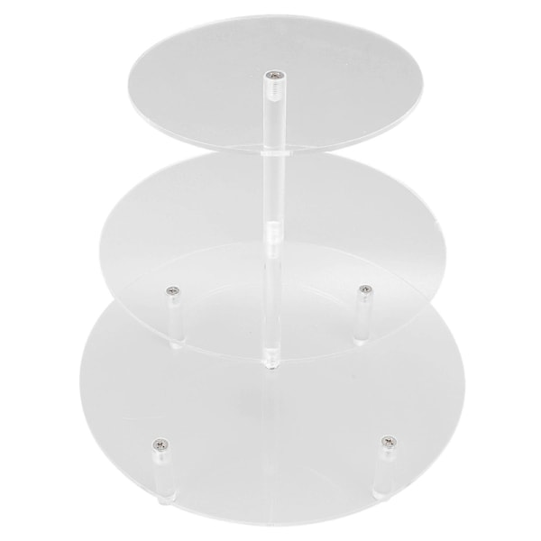 Cupcake Stand 3 Etager Kage Serveringsdisplay Akryl Dessert Carrier Display Holder til Feriefest