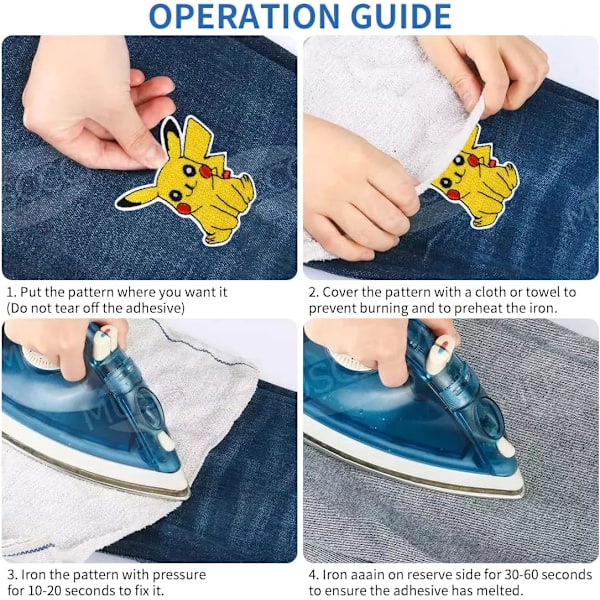 Stryge-på Tøj Stickers, 16 Stykker Børne Sy-på Patches, Clothi