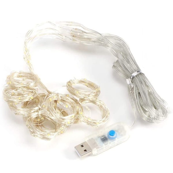 #LED lysgardin, indendørs lysgardin, feelysgardin, 8 lystilstande, energieffektivitet A+++#