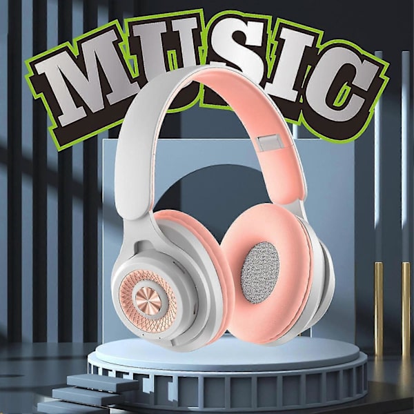 Sammenleggbare trådløse hodetelefoner HiFi-lyd Hurtiglading Støyreduksjon Mikrofon 10 timer spilletid Bluetooth-kompatibel 5.3 Over-ear-headset