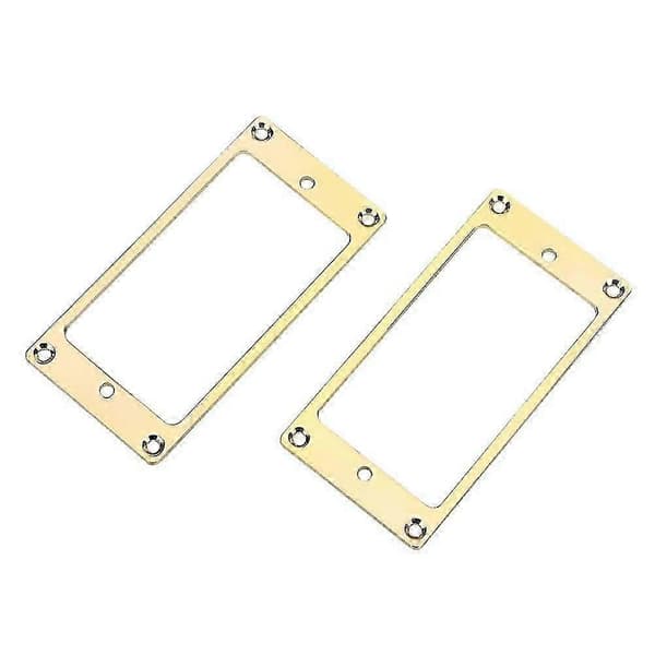 2 st Metall Platt Humbucker Kåpa Gitarr Pickup Ram Monteringsring