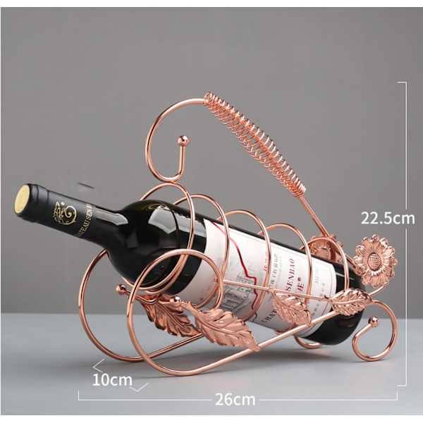 Rosé Guld - Europæisk Stil Vintage Vintage Rødvin Stativ Blad Vin