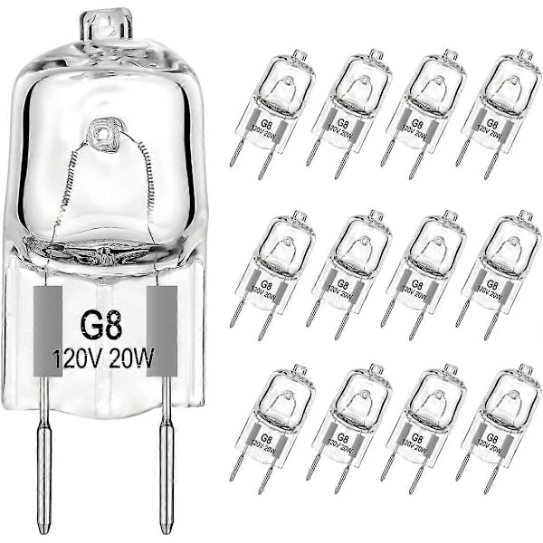 G8 120V 20W lampeperler wolfram halogenpære spotlightpære dobbel-pin kort sylinder halogenlampe