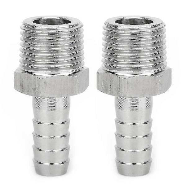 1/2 tuuman BSPT-urosliitin putkiliitin pikaliittimellä - 2 kpl (BSPT 1/2 tuumaa - 8 mm)