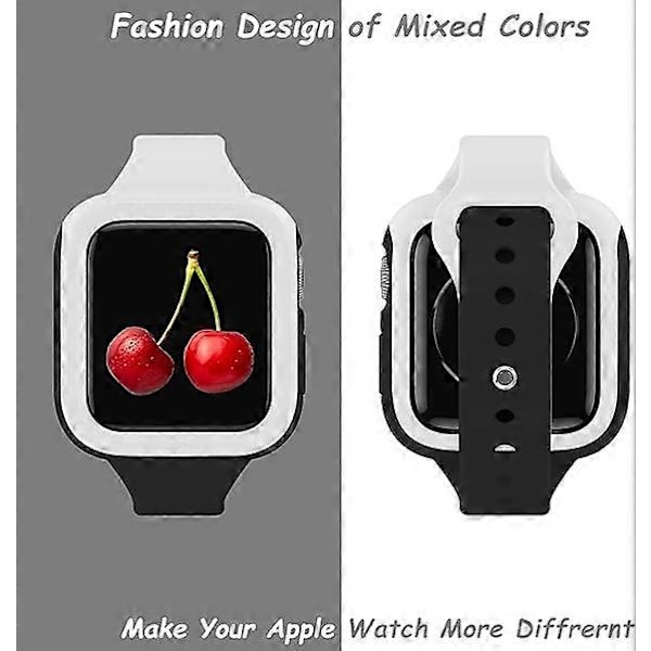 Kompatibelt armband med skal för Apple Watch 42/44/45mm, Sött Slim S