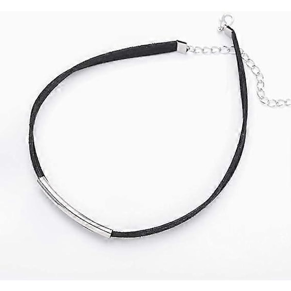 Choker Justerbart Svart Choker Halskjede for Damer og Jenter