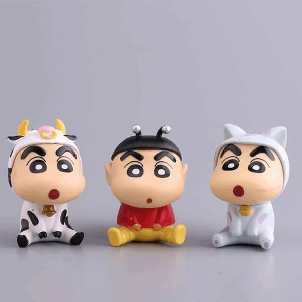 #6 st kritor mini-figurer, leksaksdockor, dekorativa prydnader#