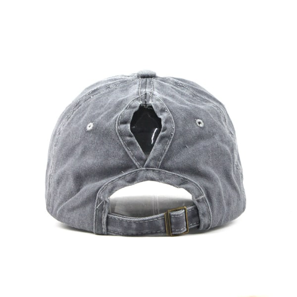 Retro falmet bomullsbaseballcaps Lett justerbar solhatt S