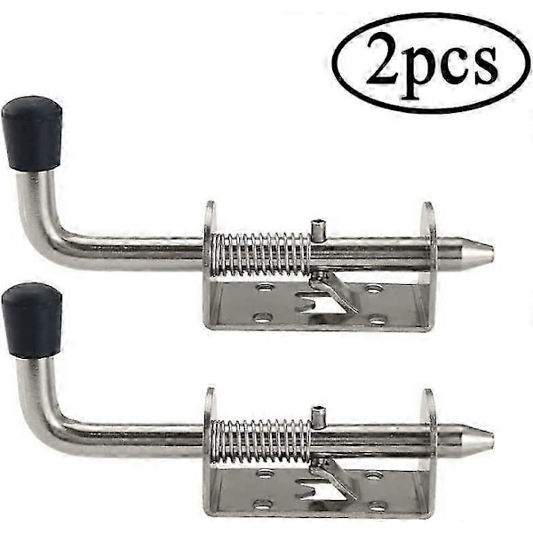 Portin salpa 2 kpl Oven salpa Liukuoven salpa Liukuva pultti Jousisalpa Jousisalpa autotallin oveen 128 * 47 mm hopea