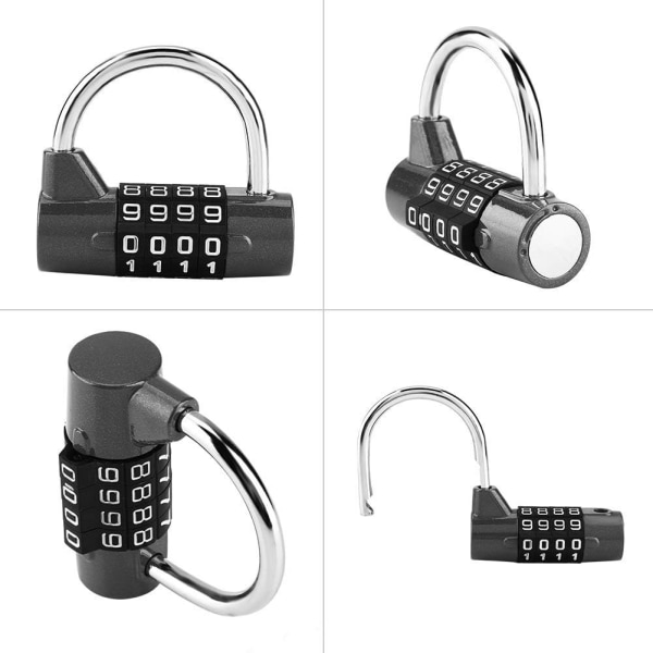 *5-Digit Combination Padlock, Gym Padlock, Can be Reset Combinatio*