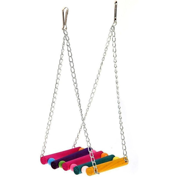 *För husdjursfågel papegoja parakit elegant nymfkakadubur swing*