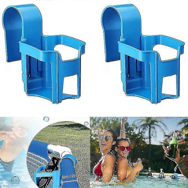 4 st Poolside Mugghållare Pool Mugghållare Plast Pool Dryckeshållare För Poolkant
