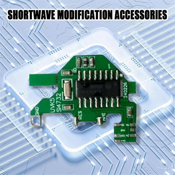 SI4732 Modul+2XDonut Antenn+Programmeringskabel Kortvågsmodifieringsmodul V2 FPC Version för UV-K5 UV-K6