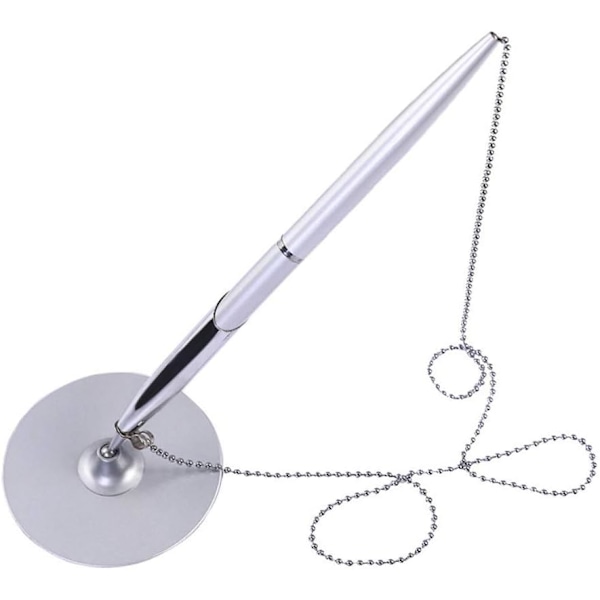 Kontor Metal Signaturpen Skrivepen Elegant Bordplade Kuglepen