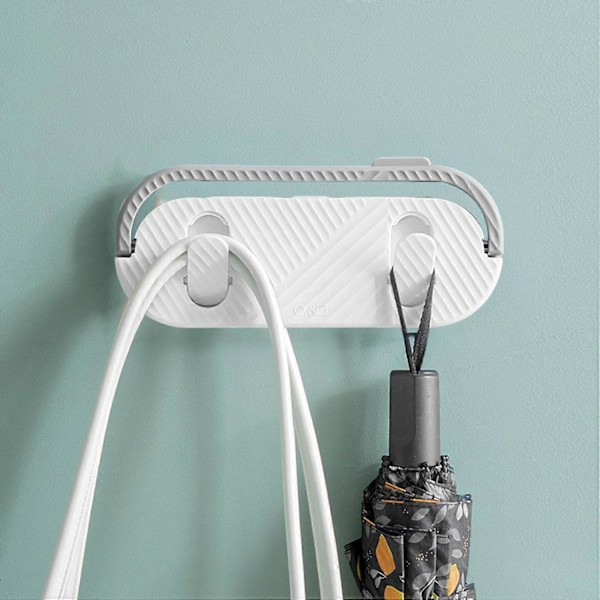 Slippers rack, Vandtæt sko organizer til slippers, Punch-fri badeværelse håndklædeholder, Dør sko hænger til port23*10cm, hvid