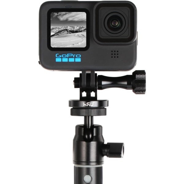 #Aluminium Tripod Mount Adapter til GoPro Action Kamera Monopod Mount#