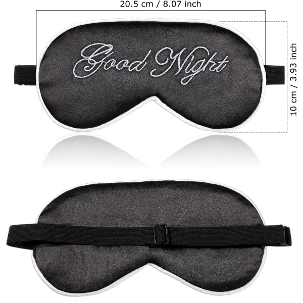 2 delar Silk Sleeping Eye Mask för kvinnor och män Silk Sleep