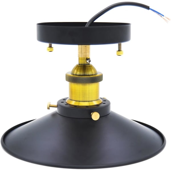 Taklampa i paraplyform, halvmonterad, retro I