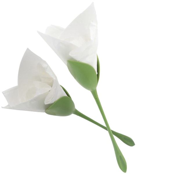 4 Delar Kreativ Rosblomma Servetthållare Pappersservett Blomma Verktygsrulle Grön Blomdesign För Bordsdekoration Familjefest