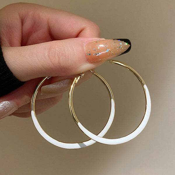 925 Sølvnåle Mode Hyperbel Plain Loop Ørestik Geom