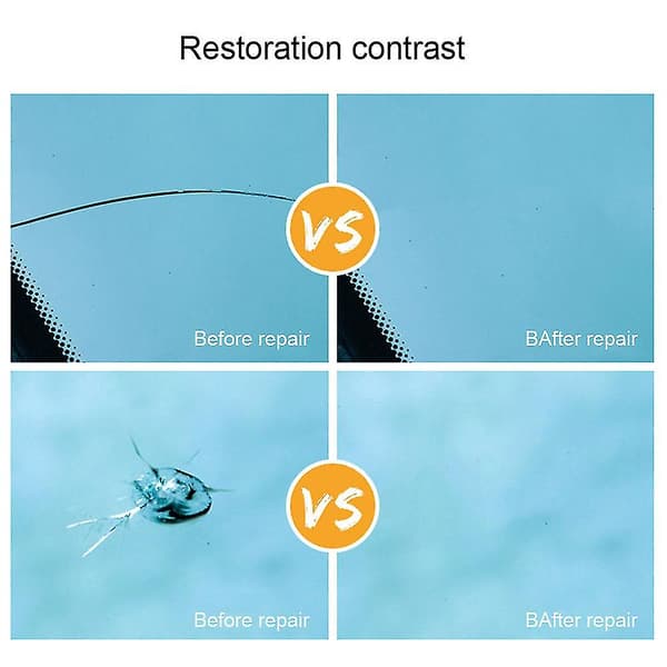 3 Sæt No Trace Reparationssæt til Revnet Glas