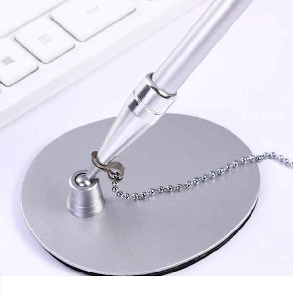 Kontor Metal Signaturpen Skrivepen Elegant Bordplade Kuglepen