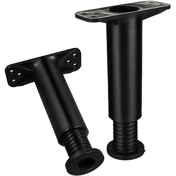 2 stk. Senterstøtteben for seng, justerbar høyde, støtteben for sengeramme (justerbart område 13 til 22 cm)