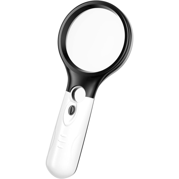 Reading Magnifier, 3X 45X Illuminated Magnifying Glass with 3 LE