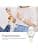 #(Vit) Multifunktionell Flickklocka, Student Kvartsur#