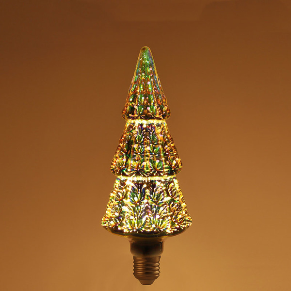 *Färgglad kreativ ST64 3D fyrverkeri glödlampa LED tredimensionell col*