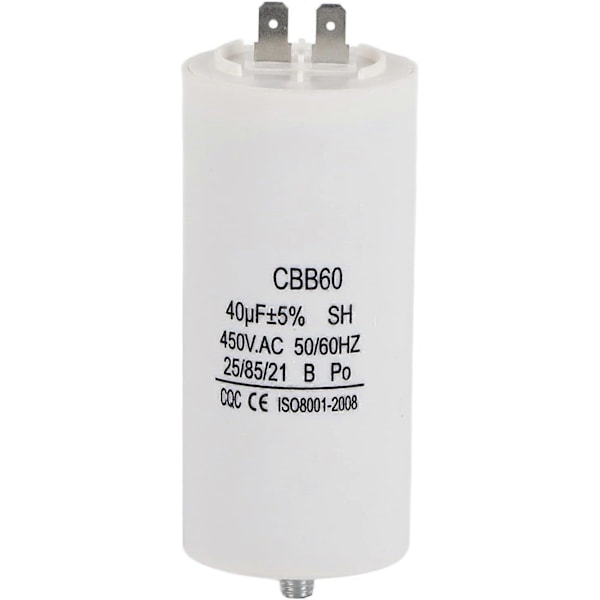 Startkondensator Motorkondensator 450V 40uf CBB60 SH Kondensator 50/60Hz for vaskemaskin