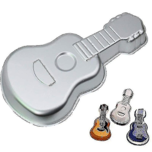 3D Aluminium Kageform DIY Guitarform Bageform Fødselsdagskageform Køkkenudstyr Kollega Gaver