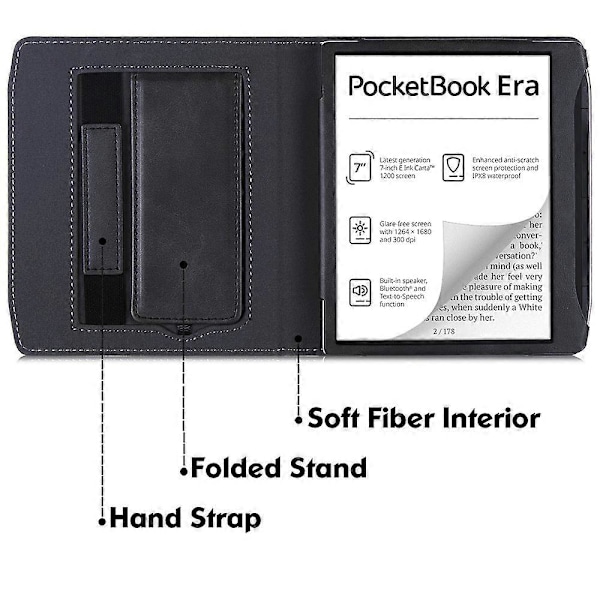 Etui til Pocketbook Era Læsetablet Sort