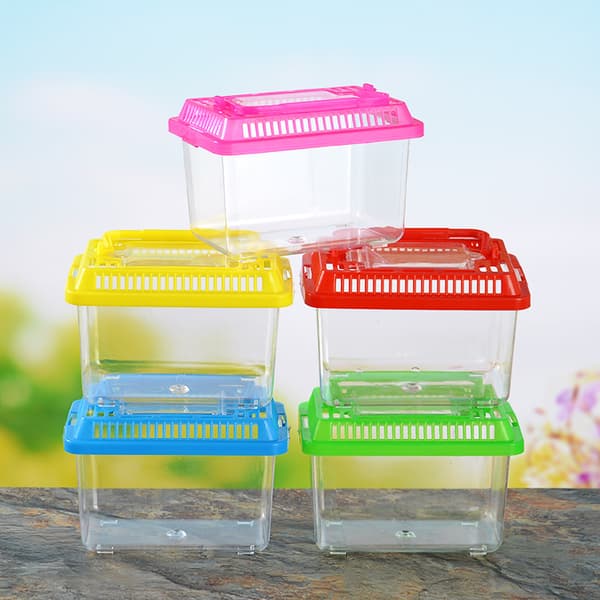 #Plastfiskeskål 13*9*9CM 1 stk Rosa#