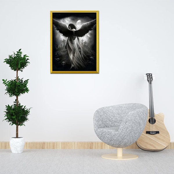 /#/5D Diamantmalerisett, 30x40cm(Fallen Angel) DIY Diamantmaleri/#/