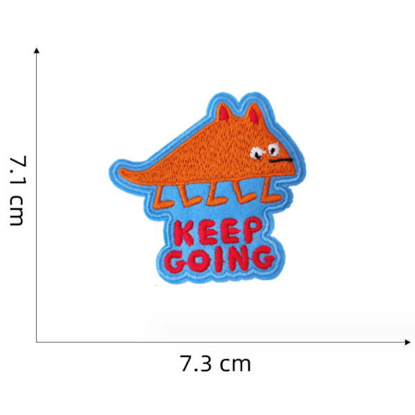 10 stycken Lilla Monster Broderade Stryk-på-lapp, Broderade Sti