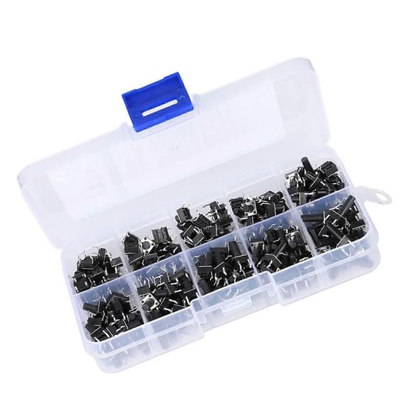 200 stk. Tact Switch Kit Industrielt tilbehør Hardwaredele 10W Flick Interrupter Kits200 stk.
