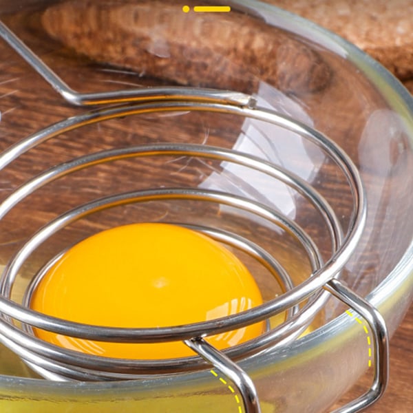 #2 stk. rustfrit stål protein-æggeblomme separator#