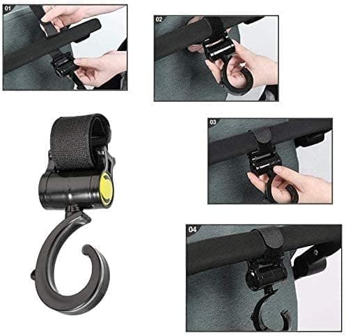 Vognkroker, 6 stykker Vognkroker Karabinklips Karabiner