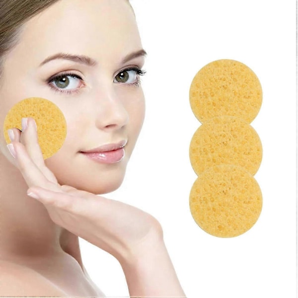 Komprimerte Ansiktssvamper, 30 Stykker Cellulose Ansiktssvamp, Ansiktsrensende Eksfolieringssvamp, Naturlig Skjønnhetsspa Svamp for Ansiktsrens, Mas