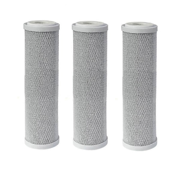 3 st 10 tums CTO Aktivt Kol Vattenfilter, Vattenfilterpatron, Filtrera Vattnet Ta Bort C