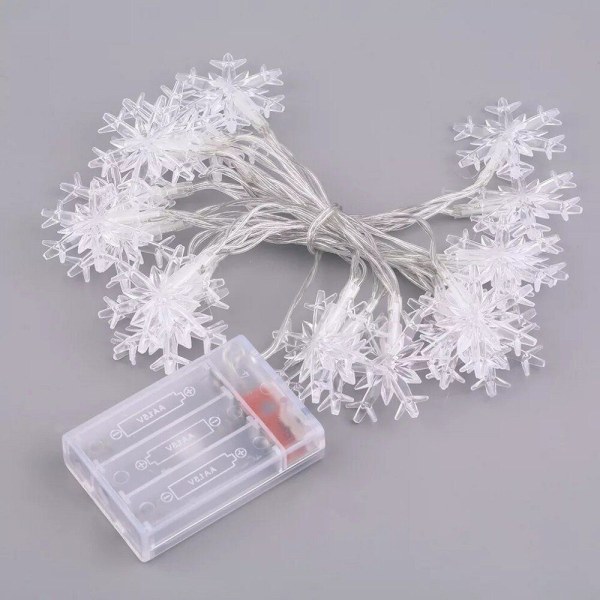 #LED-julelys snøflak LED-julelys, vinterjul, skaper en hyggelig atmosfære#