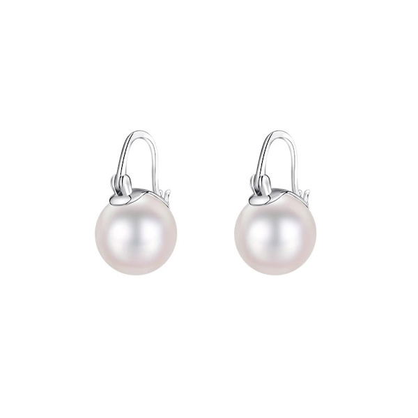 #Franske perleørering, 925 sterling sølv nåleørering#