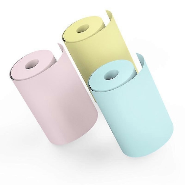 Termisk Papir Printbare Klistermærker Tekster Studiebemærkninger Udskrivning 55x30mm Smudsafvisende Bærbar Mini